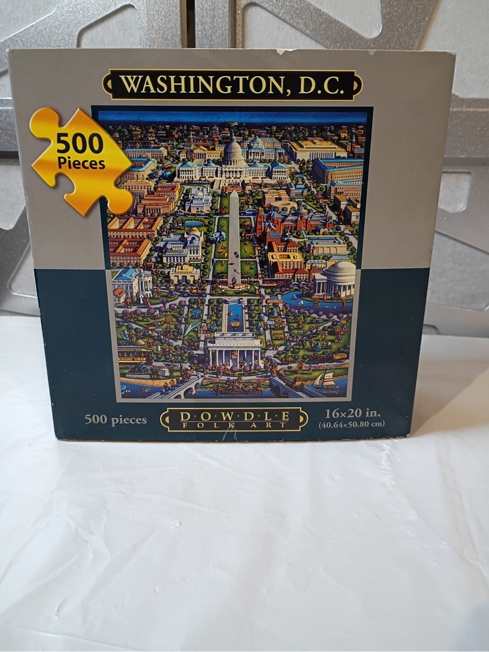 Washington, D.C. 500-Piece Puzzle - Blue/Gray